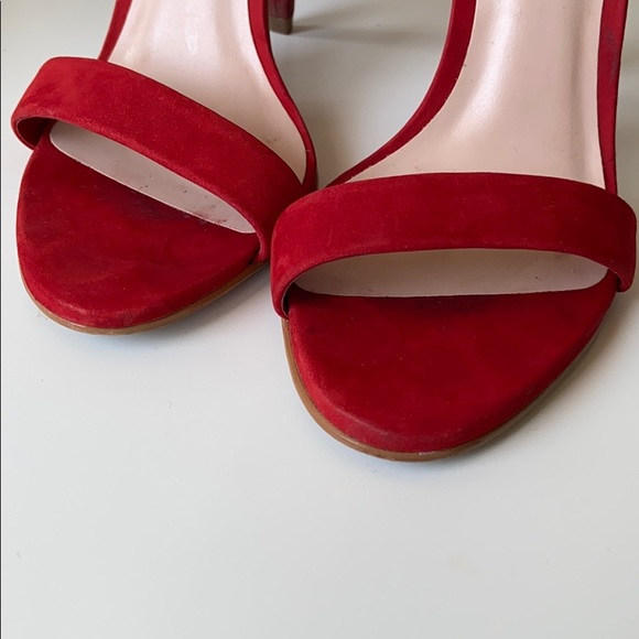 Aldo - Red Ankle Strap High Heels 👠 - Picture 5 of 5